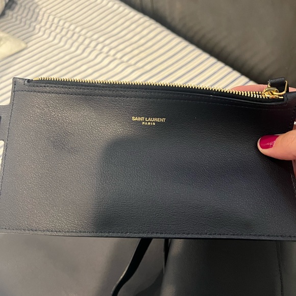 YSL shopping Saint Laurent Leather tote - Picture 6 of 10